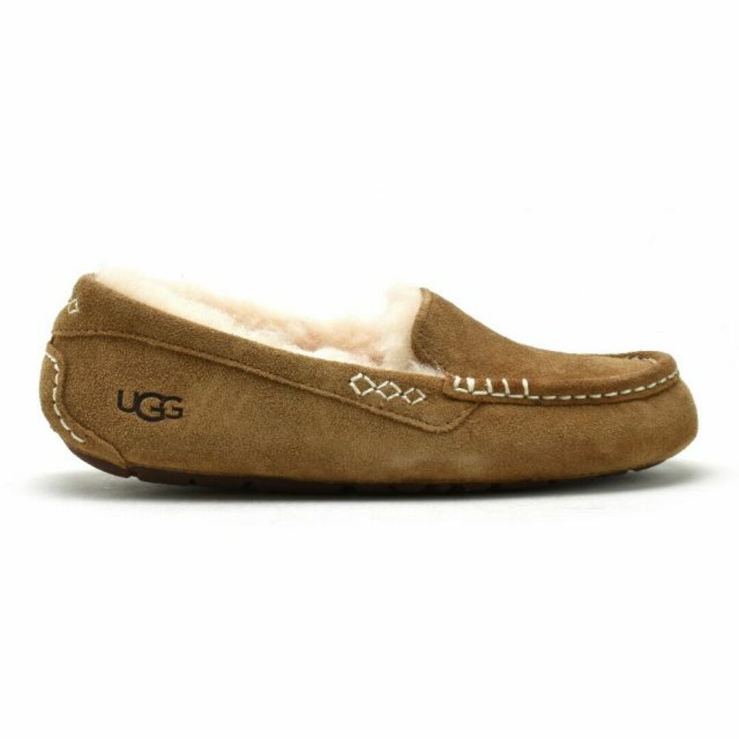 UGG(アグ)の【BLACK】アグ モカシン レディース アンスレー ムートン スエード スリッポン シープスキン ベージュ ブラック グレー 茶 黒 UGG ANSLEY【送料無料】 レディースの靴/シューズ(スリッポン/モカシン)の商品写真