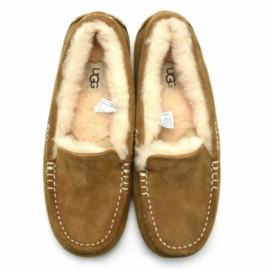 UGG(アグ)の【CHESTNUT】アグ モカシン レディース アンスレー ムートン スエード スリッポン シープスキン ベージュ ブラック グレー 茶 黒 UGG ANSLEY【送料無料】 レディースの靴/シューズ(スリッポン/モカシン)の商品写真