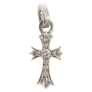 クロムハーツ(Chrome Hearts)のCHROME HEARTS クロムハーツ 18KWG CRS BBYFAT P/DMND/18K ホワイトゴールド ベイビーファット PAVEダイヤ ネックレストップ(ネックレス)