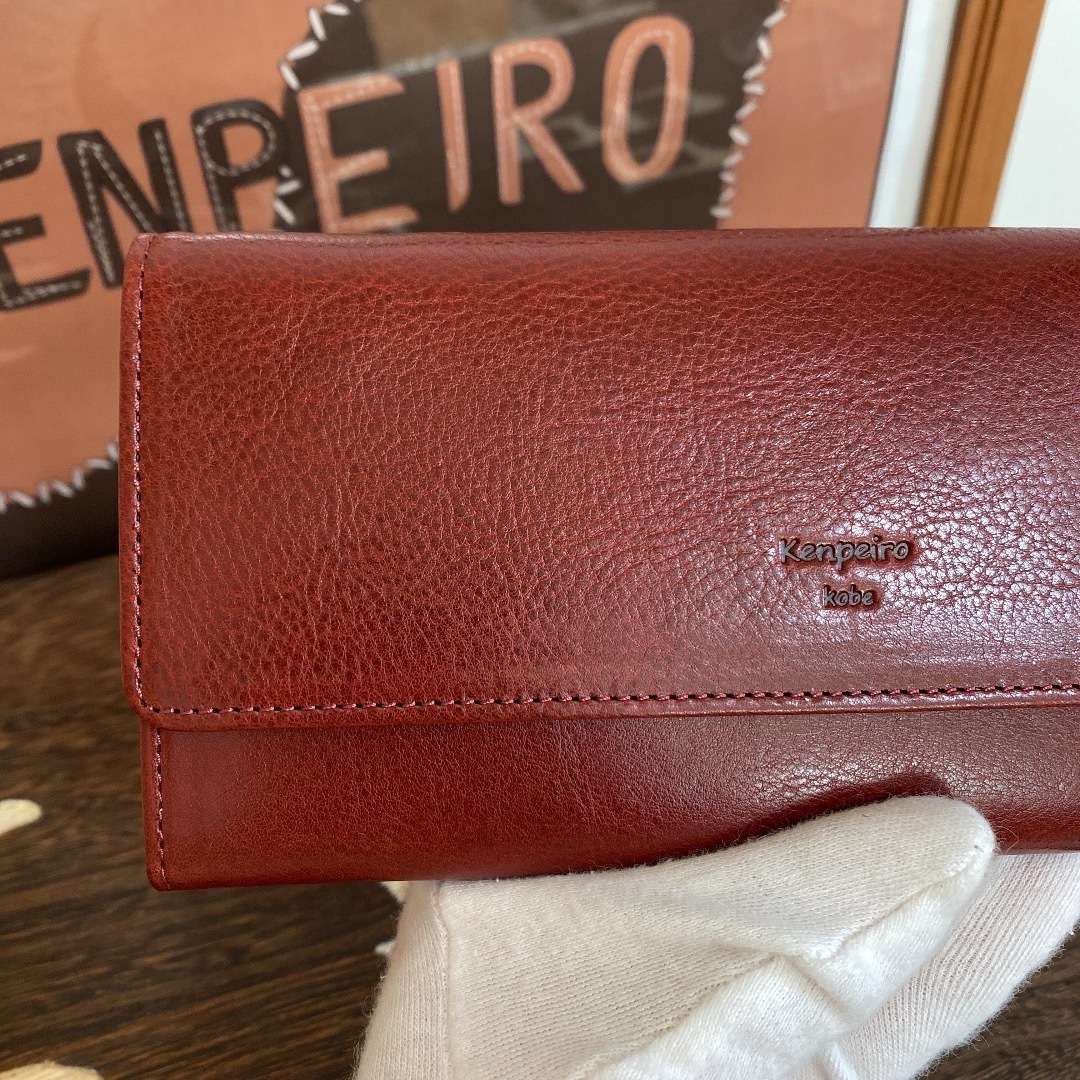 イタリアンレザー 長財布 高級牛革 レディース 可愛い 便利 大容量 軽量長財布 レディースのファッション小物(財布)の商品写真