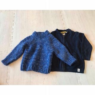 ザラキッズ(ZARA KIDS)のZARA Knit チャンキーニット　ジップアップ(ニット/セーター)