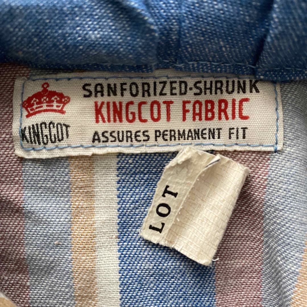 VINTAGE - 希少 vintage 30's KINGCOT FABRIC パーカーシャツの VINTAGE - 希少 vintage 30's KINGCOT FABRIC パーカーシャツの