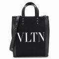 ヴァレンティノ トートバッグ 3Y2B0B78PYY 0NI ショルダーバッグ VLTN エコラボ キャンバス ミニ トート ブラック 黒 VALENTINO