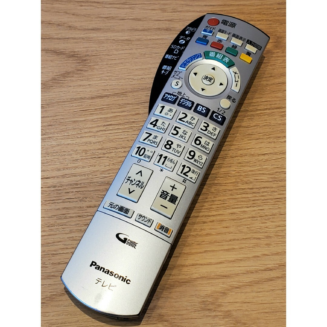 Panasonic(パナソニック)のPanasonic テレビ リモコン N2QAYB000201 良品 パナ スマホ/家電/カメラのテレビ/映像機器(テレビ)の商品写真