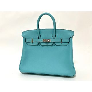 エルメス(Hermes)のHERMES エルメス バーキン25 ハンドバッグ レザー ヴォー スイフト VEAU SWIFT ブルーアトール BLEU ATOLL T刻印 2015年 049362CK3P 超美品(トートバッグ)