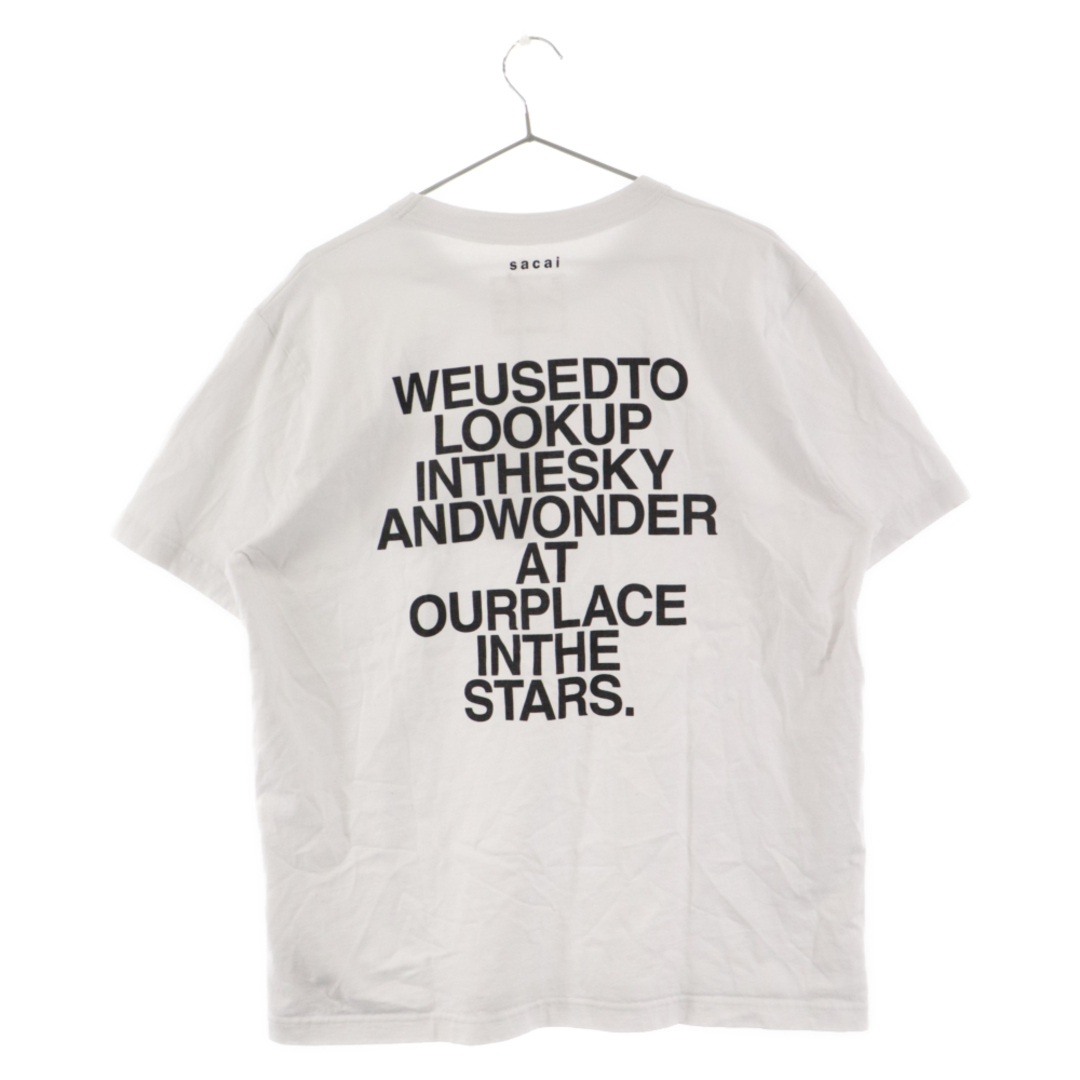 Sacai サカイ 23AW Graphic T-Shirt バックプリントTシャツ 半袖 ホワイト 23-0585S