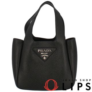 プラダ(PRADA)のプラダ レザーハンドバッグ  1BA349_2DKV_F0002_V_OOO レザー レディースハンドバッグ
 ブラック【中古】(ハンドバッグ)