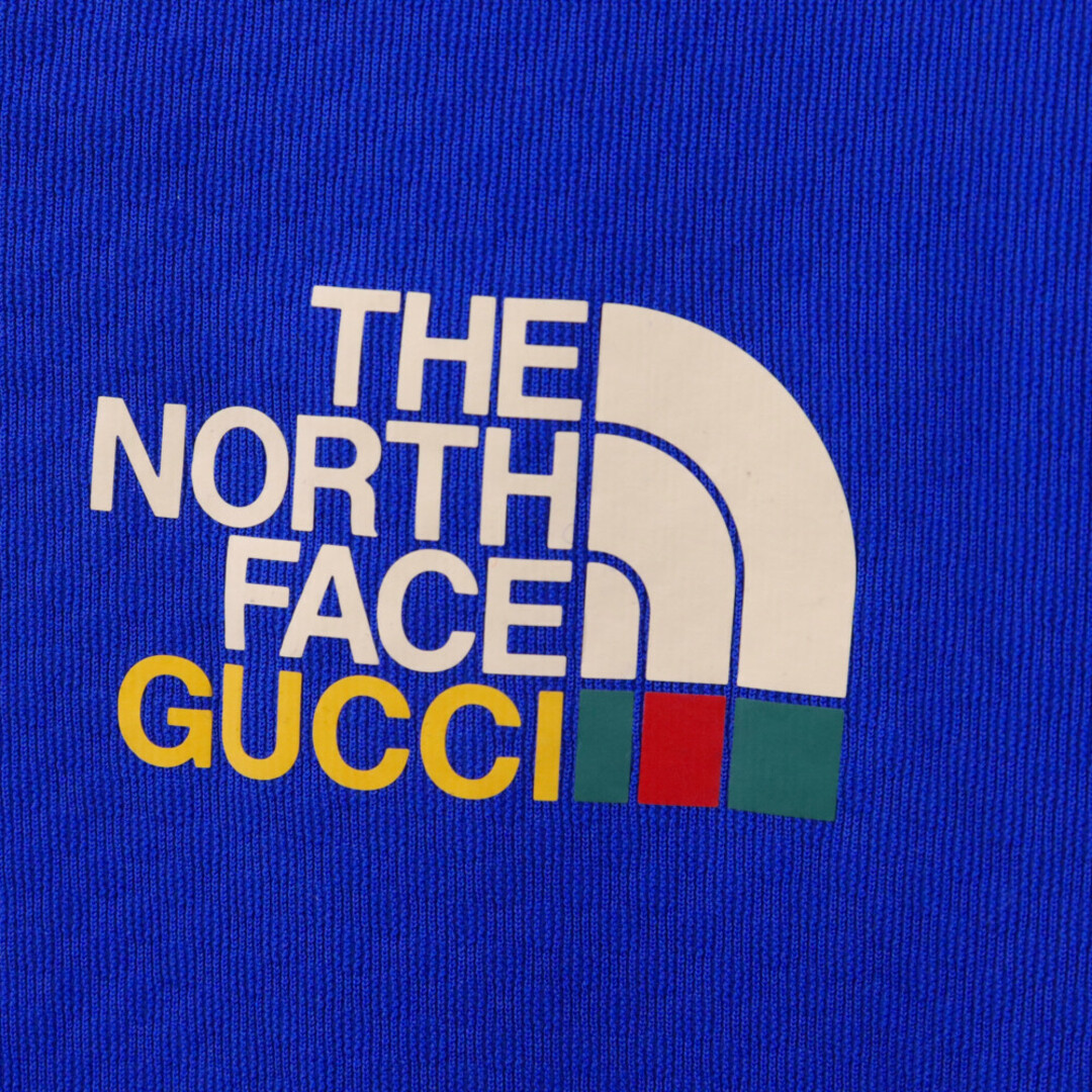 Gucci(グッチ)のGUCCI グッチ 22SS×THE NORTH FACE ザノース フェイス テクニカルジャージー フリース レギンスパンツ ブルー 663910 ZAHSZ メンズのパンツ(その他)の商品写真