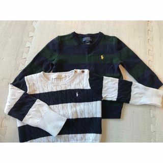 ポロラルフローレン(POLO RALPH LAUREN)のRalph Lauren ボーダーニット　2枚　80(ニット/セーター)