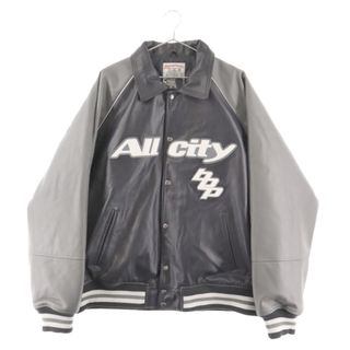 THE BLACK EYE PATCH ブラックアイパッチ 23AW×AVIREX ALL CITY HWC JACKET×アヴィレックス コラボ シープスキン オール シティ ジャケット ネイビー BEPFW23EI13(フライトジャケット)