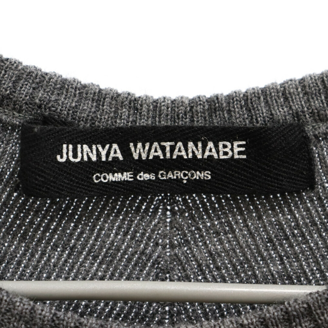 JUNYA WATANABE COMME des GARCONS(ジュンヤワタナベコムデギャルソン)のJUNYA WATANABE COMME des GARCONS ジュンヤワタナベ コムデギャルソン 05AW ラグラン ウールニット長袖セーター レディース グレー JP-N006 レディースのトップス(ニット/セーター)の商品写真