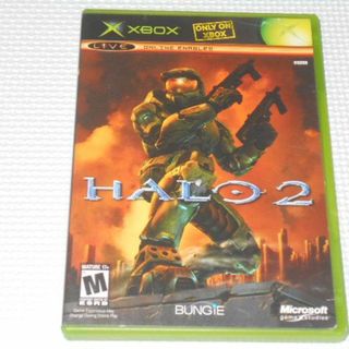 エックスボックス(Xbox)のxbox★HALO 2 海外版 北米版★箱付・説明書付・ソフト付★動作確認済(家庭用ゲームソフト)