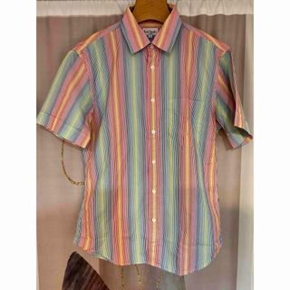 ポールスミス(Paul Smith)のポールスミス ロンドン 90s マルチストライプ 半袖 ヴィンテージ シャツ(シャツ)