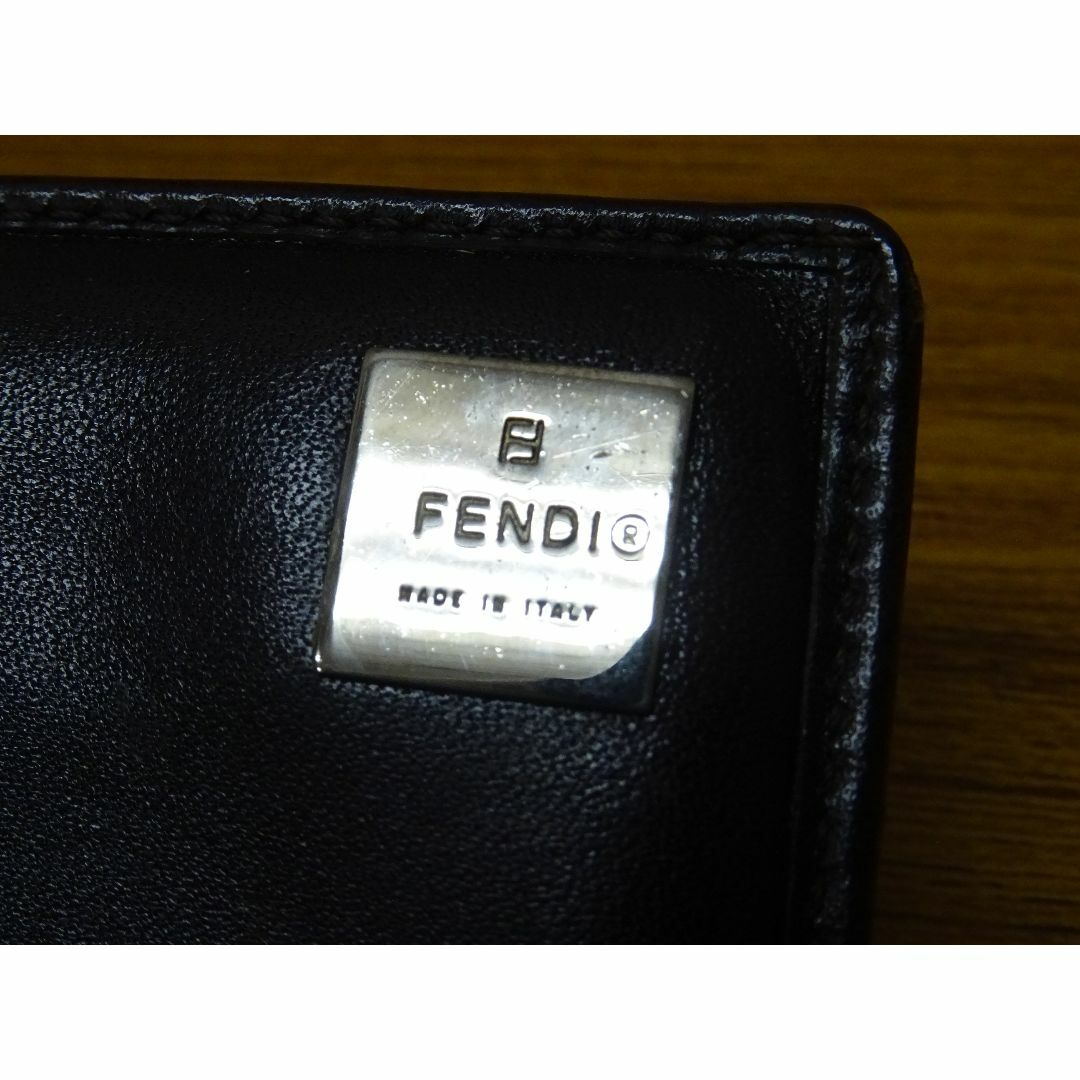 FENDI(フェンディ)のK静022/ FENDI ズッカ キャンバス レザー 財布 メンズのファッション小物(長財布)の商品写真