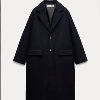 ザラ(ZARA)のウールブレンド　オーバーサイズコート　ZARA(ロングコート)