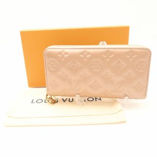 ルイヴィトン(LOUIS VUITTON)の美品 LOUIS VUITTON ルイヴィトン M81511 モノグラム ジッピーウォレット ラウンドファスナー長財布 ラムスキン トープ エンボス LVサークル クッサン 2022 レディース AU2421W3 (財布)