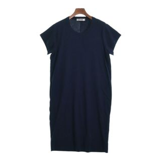 ジルサンダー(Jil Sander)のJIL SANDER ジルサンダー ワンピース 34(XXS位) 紺 【古着】【中古】(ひざ丈ワンピース)