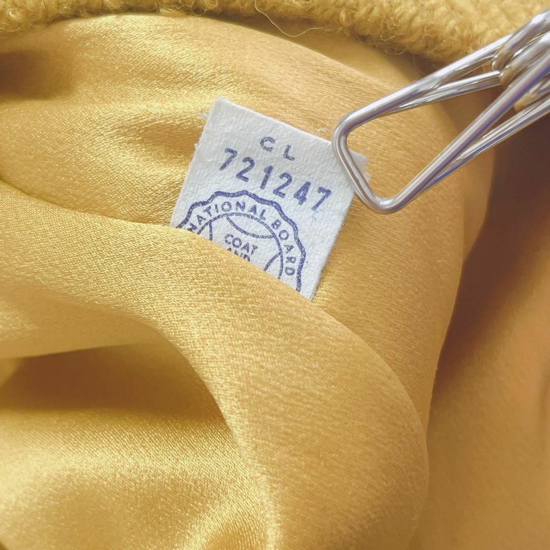 ユニオンメイド　ノーカラーコート　ILGWUタグ　レトロヴィンテージ　丸ボタン レディースのジャケット/アウター(ロングコート)の商品写真