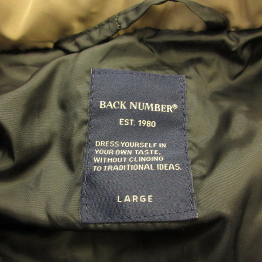 BACK NUMBER(バックナンバー)のバックナンバー BACK NUMBER BIGフード中綿ジャケット 長袖  L メンズのジャケット/アウター(ブルゾン)の商品写真