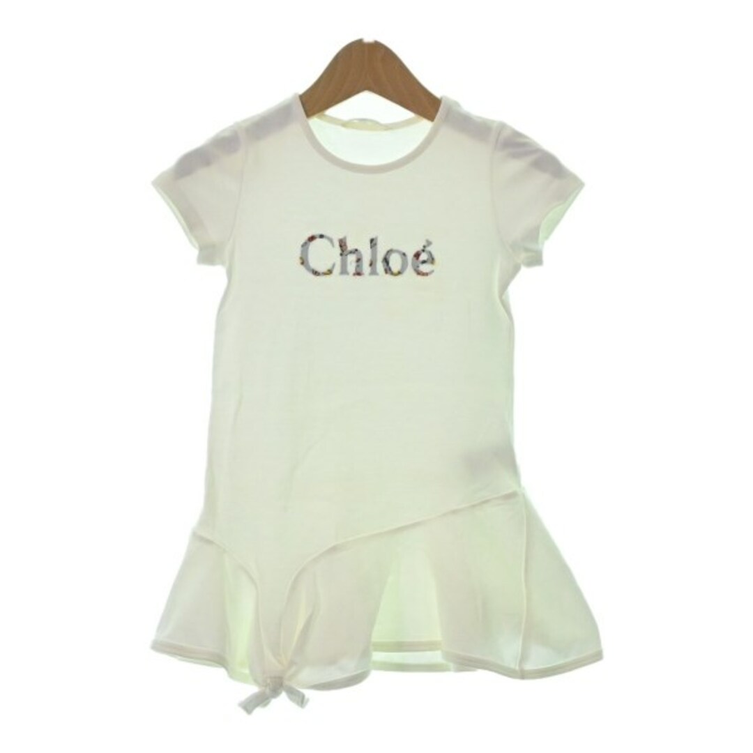 Chloe(クロエ)のChloe クロエ ワンピース（その他） 4 白 【古着】【中古】 キッズ/ベビー/マタニティのキッズ服女の子用(90cm~)(ワンピース)の商品写真