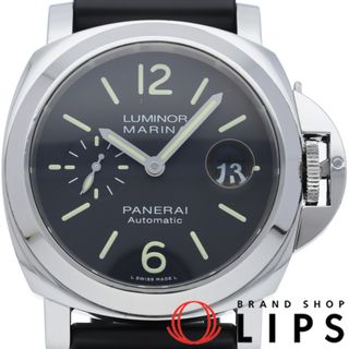 PANERAI - パネライ ルミノール マリーナ 44mm Luminor Marina PAM01104 SS/ラバー メンズ時計 ブラック 仕上げ済 美品 【中古】