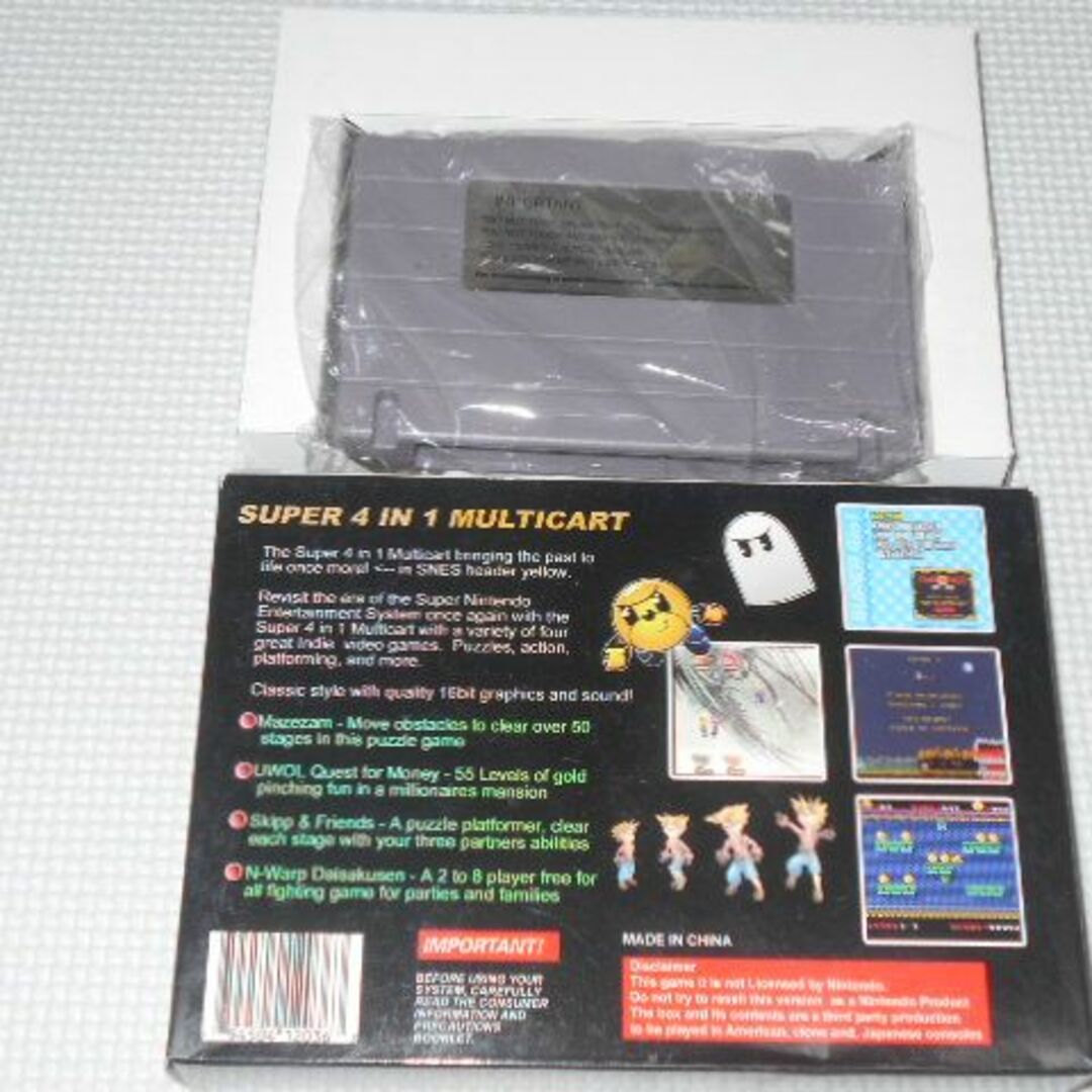 スーパーファミコン - SFC☆SUPER 4 IN 1 MULTICART 海外版 北米 スーパーファミコン - SFC☆SUPER 4 IN 1 MULTICART 海外版 北米
