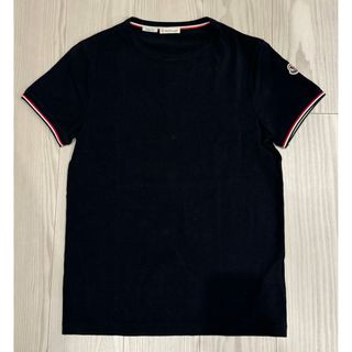 モンクレール(MONCLER)の【美品】モンクレール　スリムフィット　ダークネイビー　Sサイズ(Tシャツ/カットソー(半袖/袖なし))