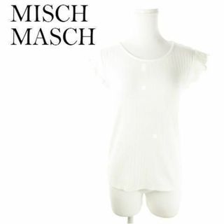 ミッシュマッシュ(MISCH MASCH)のミッシュマッシュ 半袖カットソー チュール リボン M 白 221027AO5A(カットソー(半袖/袖なし))