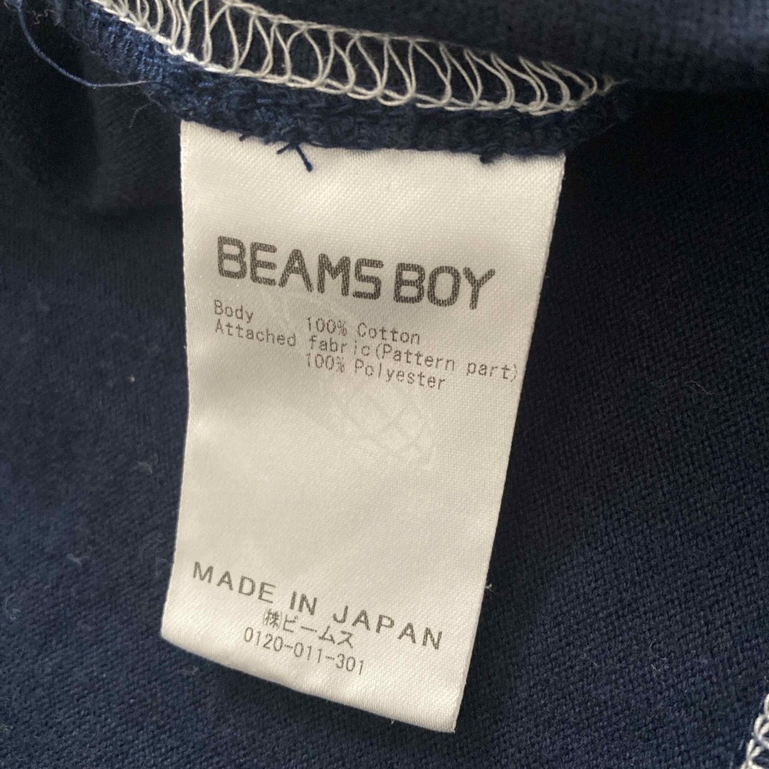 BEAMS BOY(ビームスボーイ)のビームス　BEAMS  BMSB ネイビー レディースのトップス(Tシャツ(長袖/七分))の商品写真