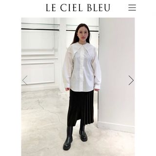 ルシェルブルー(LE CIEL BLEU)の✴︎LE SIEL BLEUルシェルブルー　3wayシャツブラウス　ノースリーブ(シャツ/ブラウス(長袖/七分))