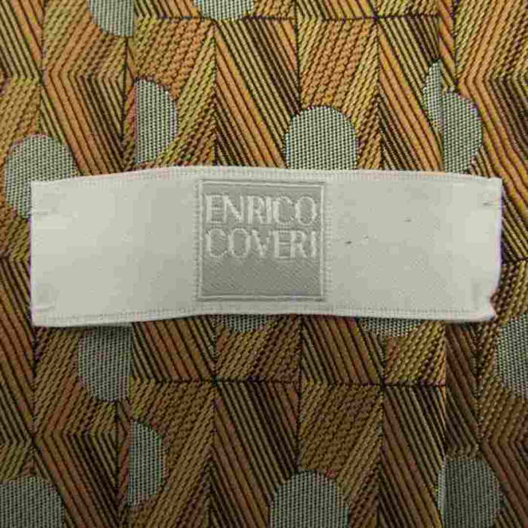 ENRICO COVERI(エンリココベリ)のエンリコ・コベリ ブランドネクタイ ドット パネル柄 グラデ シルク 日本製 メンズ ベージュ Enrico Coveri メンズのファッション小物(ネクタイ)の商品写真