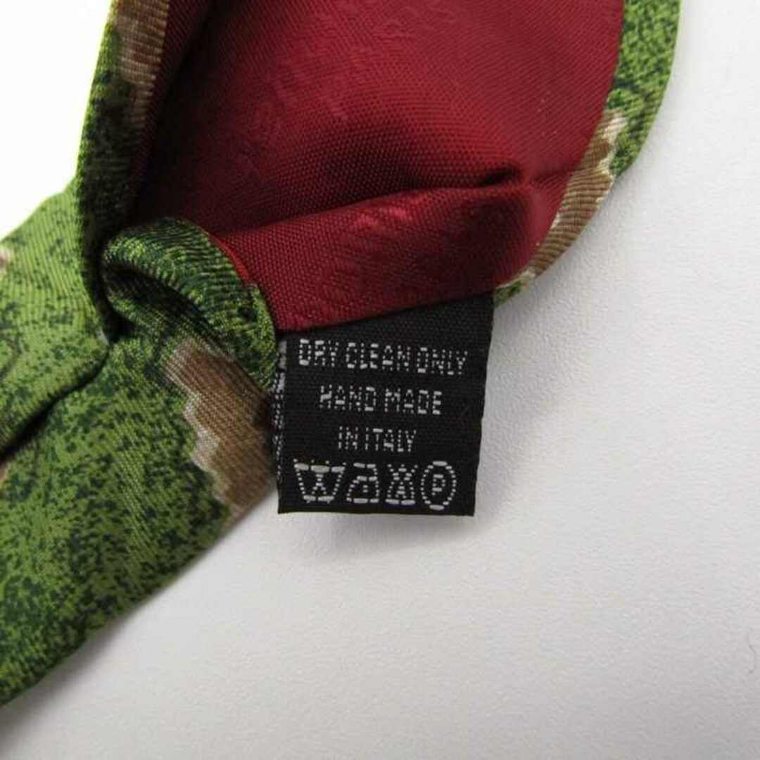 RENOMA(レノマ)のレノマ ブランドネクタイ パネル柄 シルク イタリア製 メンズ グリーン renoma メンズのファッション小物(ネクタイ)の商品写真