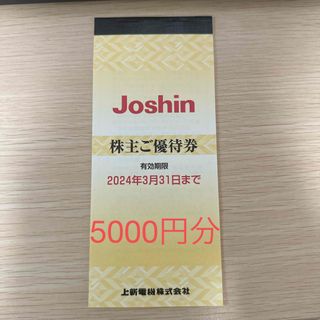 上新電機　株主優待　5000円分(ショッピング)