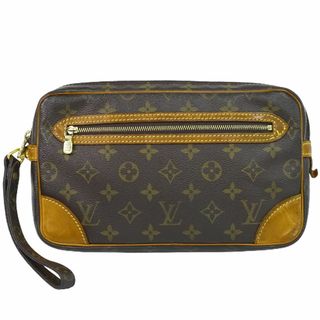 ルイヴィトン(LOUIS VUITTON)の本物 ルイヴィトン LOUIS VUITTON LV マルリードラゴンヌ モノグラム クラッチバッグ セカンドバッグ ブラウン M51825 Marly Dragonne ビトン バッグ 中古	(クラッチバッグ)