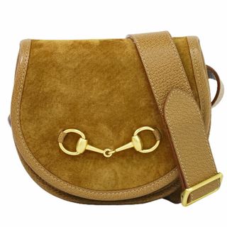 グッチ(Gucci)の本物 グッチ GUCCI ホースビット ウエストポーチ ウエストバッグ スエード レザー ブラウン Horsebit バッグ 中古	(ボディバッグ/ウエストポーチ)