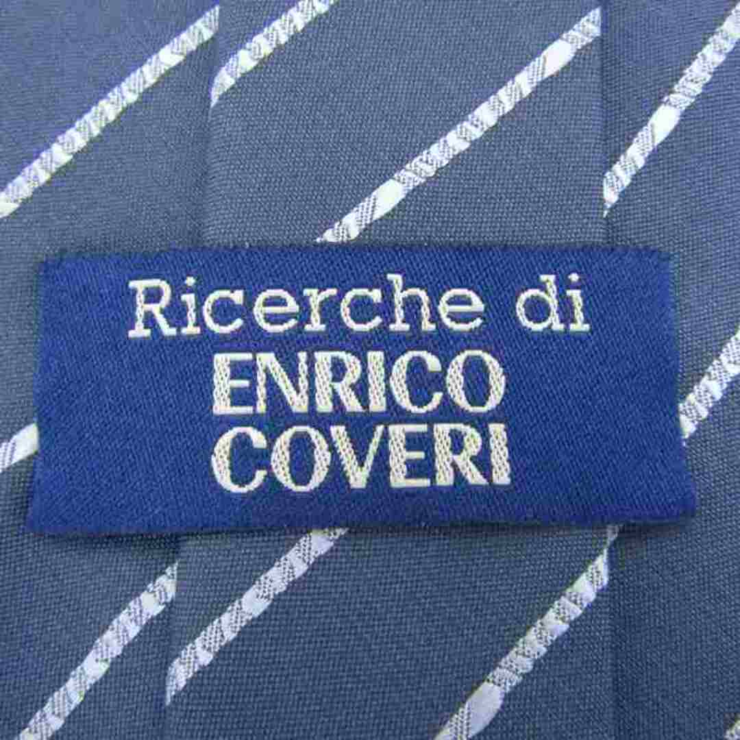 ENRICO COVERI(エンリココベリ)のエンリコ・コベリ ブランドネクタイ ストライプ柄 ペンシルストライプ シルク イタリア製 メンズ ブルー Enrico Coveri メンズのファッション小物(ネクタイ)の商品写真