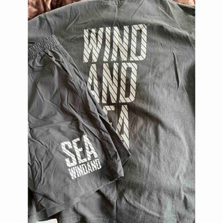 ウィンダンシー(WIND AND SEA)のWIND AND SEA  別注 Tシャツ 短パン セットアップ ブラック XL(Tシャツ/カットソー(半袖/袖なし))