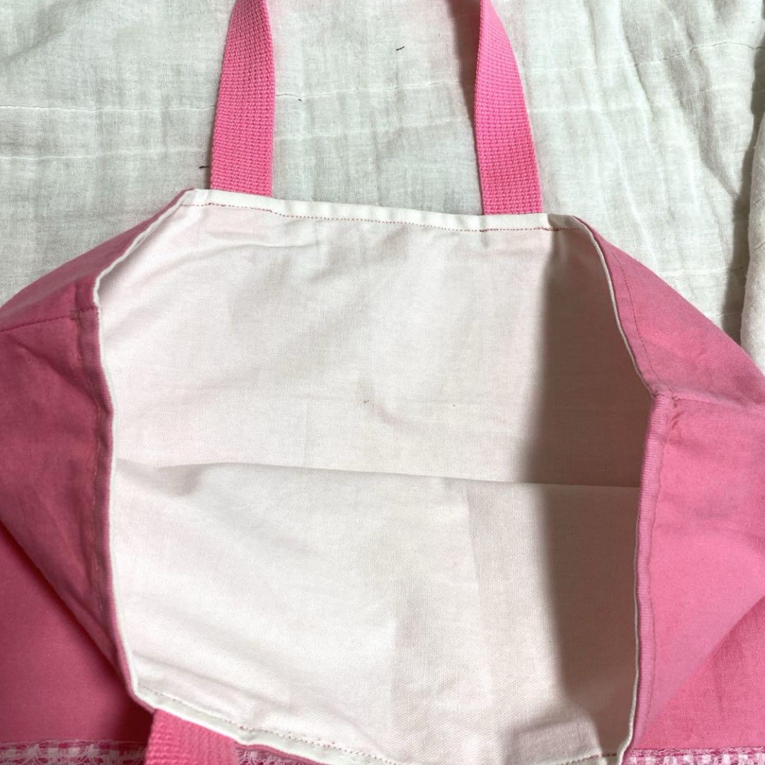 入学準備 入園準備 セット レッスンバッグ 上靴袋 給食袋 女の子 ピンク E ハンドメイドのキッズ/ベビー(バッグ/レッスンバッグ)の商品写真