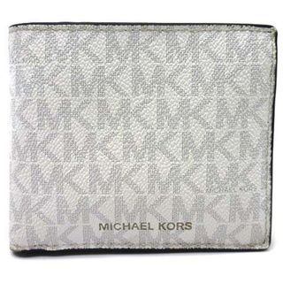 マイケルコース(Michael Kors)のマイケルコース クーパー シグネチャー 二つ折り 財布 ウォレット 白 ホワイト(折り財布)