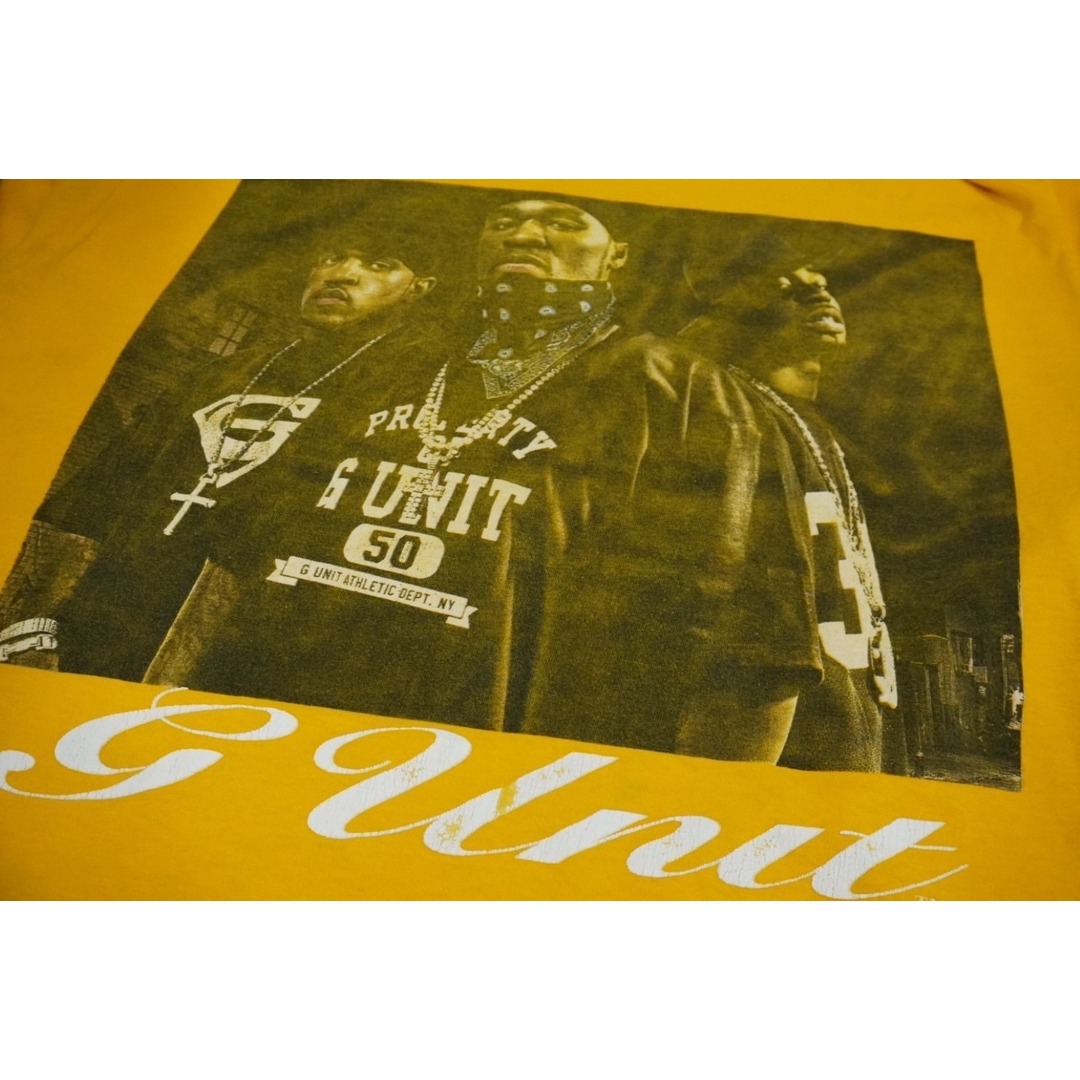 G-Unit 50cent 半袖 ヴィンテージ Ｔシャツ フルーツオブザルーム イエロー コットン サイズXL 2004 美品 中古 59803 レディースのトップス(Tシャツ(半袖/袖なし))の商品写真