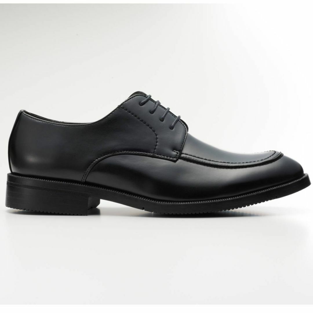 ビジネスシューズ メンズ 幅広 紳士靴 黒 フォーマル靴 新品 24.5cm メンズの靴/シューズ(ドレス/ビジネス)の商品写真