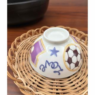 サッカー　小ぶり　茶碗(食器)