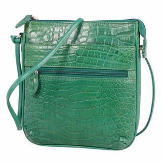 クロコダイル(Crocodile)の美品 クロコダイル CROCODILE バッグ ショルダーバッグ クロコダイル マットクロコ ワニ革 カバン 鞄 レディース (ショルダーバッグ)