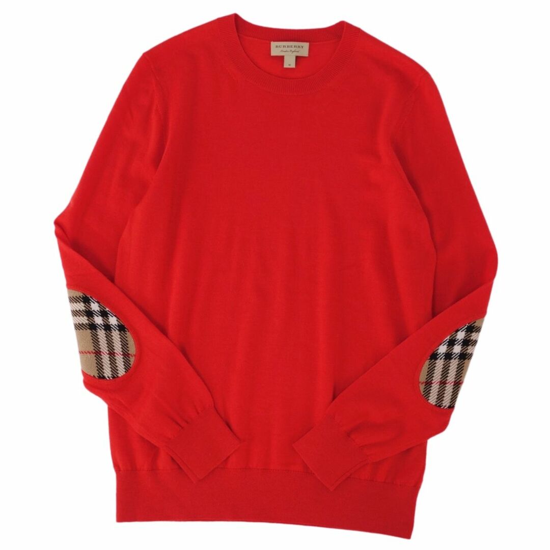 美品 バーバリー BURBERRY ニット セーター ロングスリーブ チェック ウール トップス レディース M レッド 美品 バーバリー BURBERRY ニット セーター ロングスリーブ チェック ウール トップス レディース M レッド