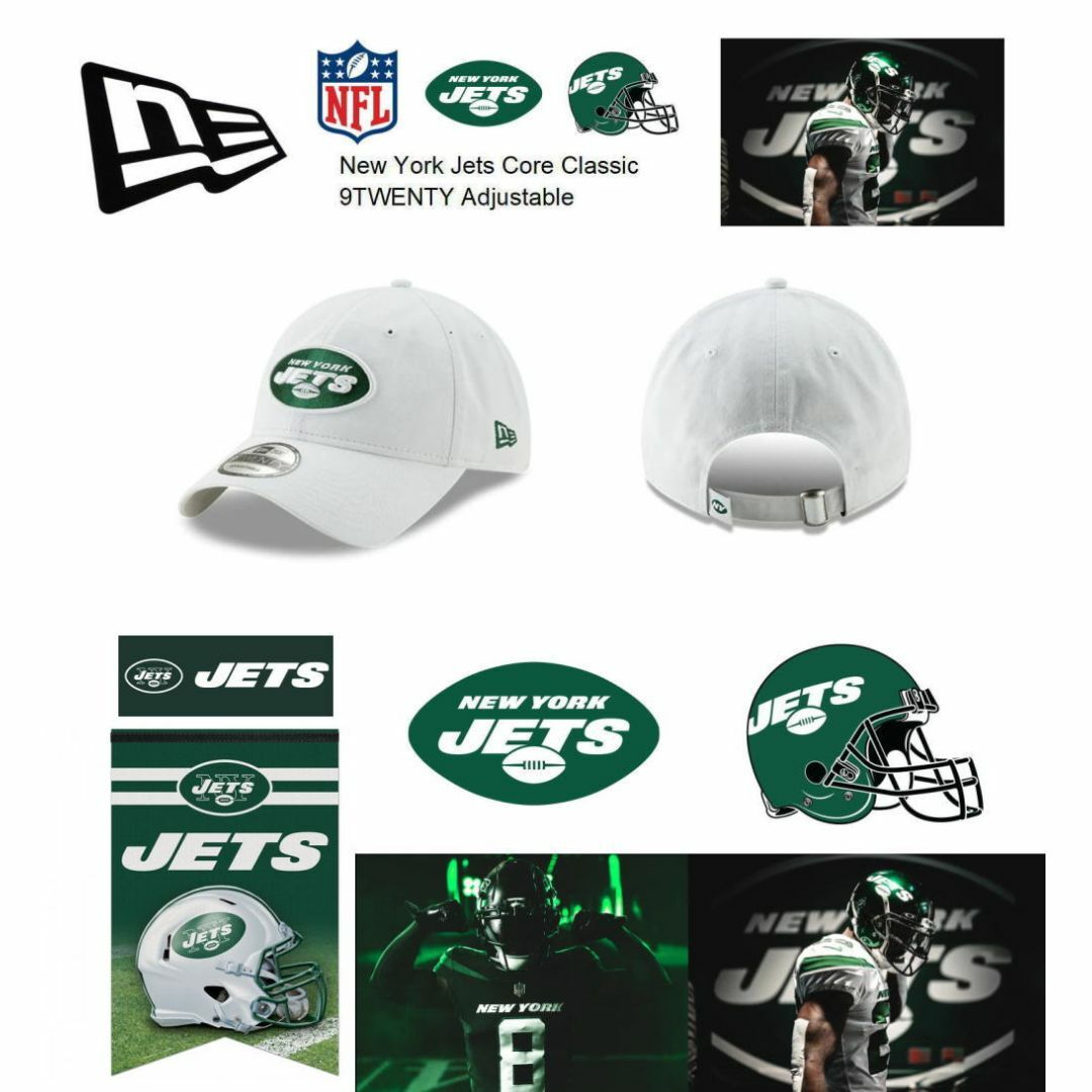 NEW ERA(ニューエラー)のニューエラ　NFL JETSジェッツ　920アジャスタブルキャップ ホワイト メンズの帽子(キャップ)の商品写真