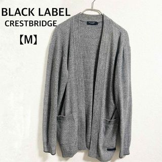 ブラックレーベルクレストブリッジ(BLACK LABEL CRESTBRIDGE)の【美品】BLACK LABEL CRESTBRIDGE グレー カーディガンM(カーディガン)