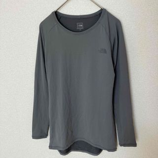 ザノースフェイス(THE NORTH FACE)のTHE NORTH FACE ロンT  インナーシャツ　レディース　グレー　M(カットソー(長袖/七分))