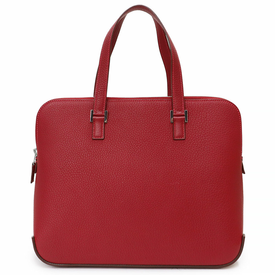 HERMES - エルメス エスカパーダ ハンドバッグ フィヨルド レザー ルージュヴィフ レッド 赤 シルバー金具 □G刻印 HERMES（未使用　展示品）