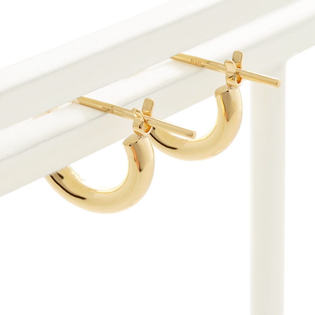 STAR JEWELRY - 【新品☆片耳のみ】K18イエローゴールド フープ STAR JEWELRY - 【新品☆片耳のみ】K18イエローゴールド フープ