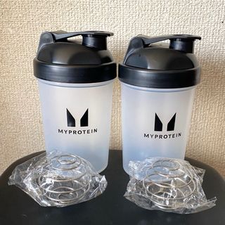 マイプロテイン(MYPROTEIN)のマイプロテイン 黒シェイカー  400ml×2本(トレーニング用品)